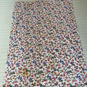 Vintage Fruit Table Cloth 61” by 42”